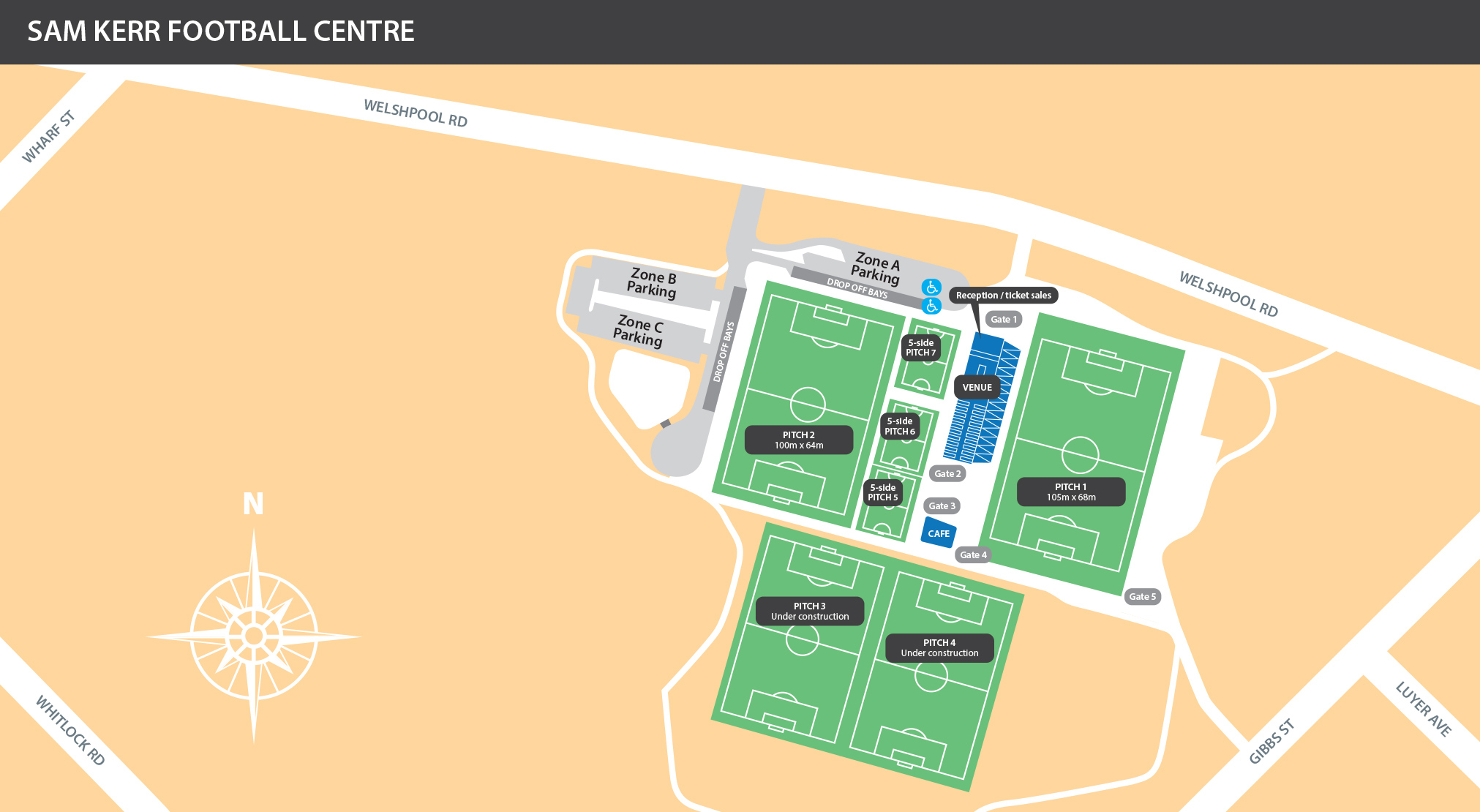 SKFC Venue map